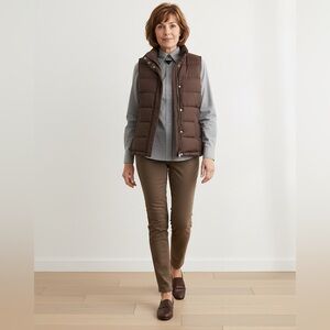 Talbots puffer zipper/snap vest. Size:Small